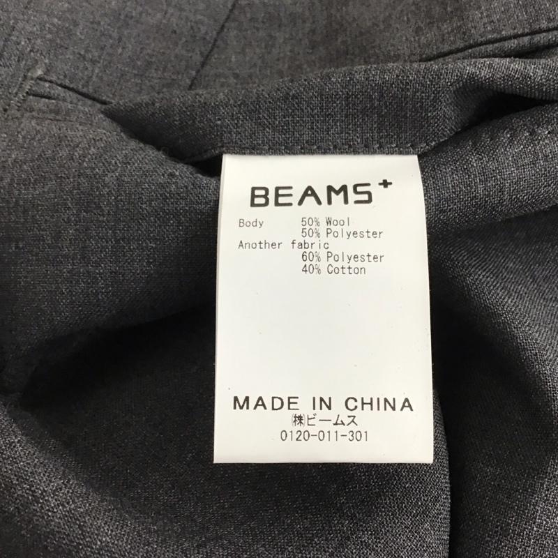 ビームス ジャパン BEAMS JAPAN パンツ スラックス スラックスパンツ ワイドパンツ センタータックパンツ M 無地 灰 / グレー / メンズ USED 古着 中古 10131475