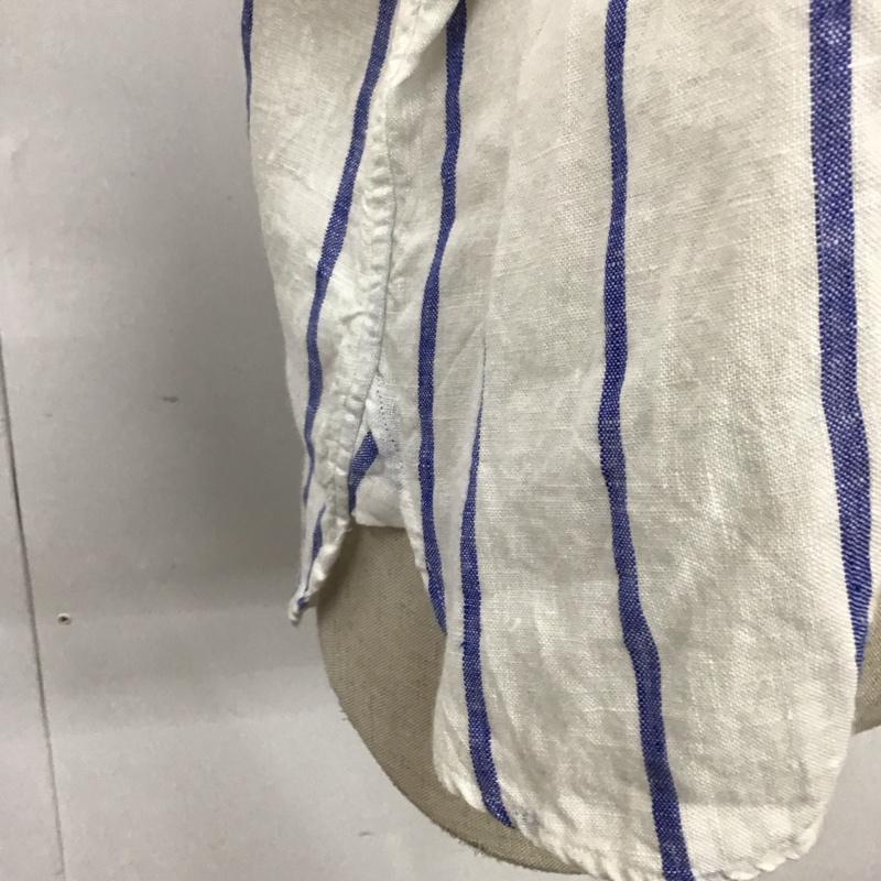 ポロラルフローレン POLO RALPH LAUREN シャツ、ブラウス 長袖 長袖シャツ ストライプシャツ カラーシャツ 長袖カットソー XXS ストライプ 白 / ホワイト / レディース USED 古着 中古 10115987