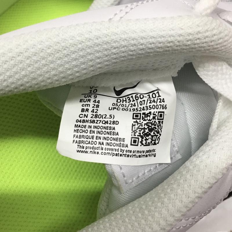 ナイキ NIKE スニーカー スニーカー DH3160-101 COURT ROYALE 2 28cm 箱有 28.0cm ロゴ、文字 白 / ホワイト / X 黒 / ブラック / メンズ USED 古着 中古 10121851