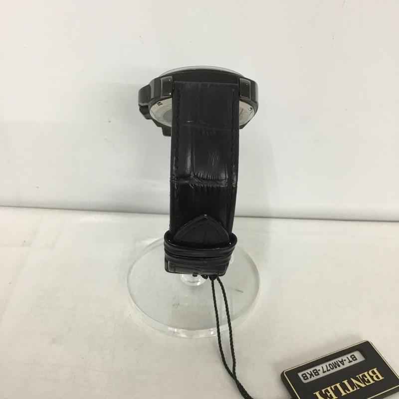 ベントレー BENTLEY 腕時計 アナログ(自動巻き) BT-AM077-BKB レザーバンド 箱有 機械式腕時計 ロゴ、文字 黒 / ブラック / メンズ USED 古着 中古 10127312