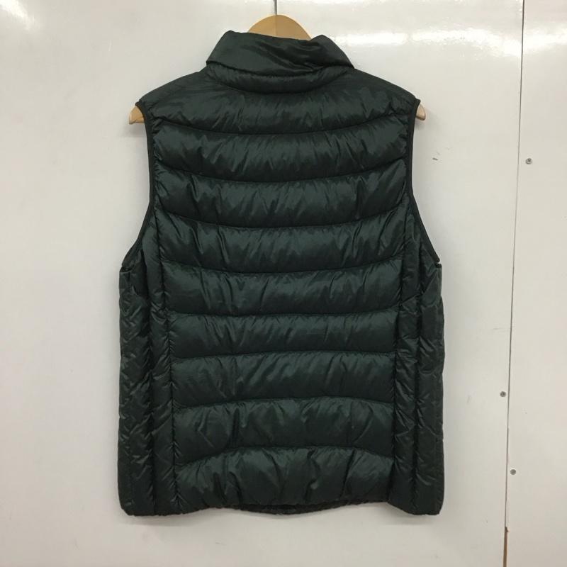 ユニクロ UNIQLO ベスト ベスト 211-127500 ウルトラライトダウンベスト ジップアップダウンベスト アウター XL 無地 緑 / グリーン / メンズ USED 古着 中古 10139744