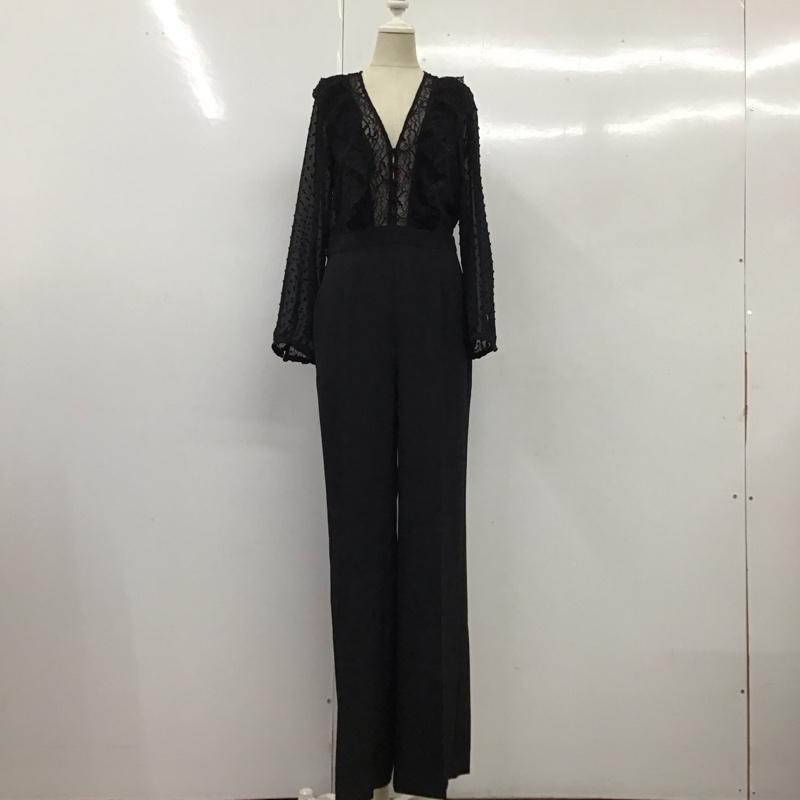 ザラ ZARA ワンピース・ドレス・オールインワン ワンピース・ドレス・オールインワン オールインワン 長袖 レース XS 無地 黒 / ブラック / レディース USED 古着 中古 10116676