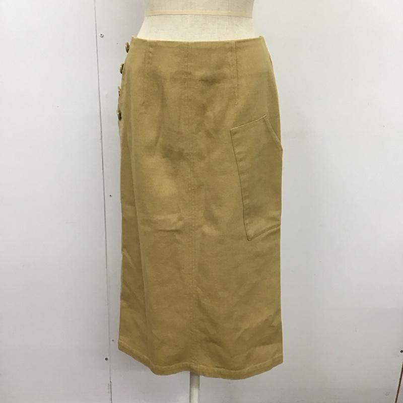 スライ SLY セットアップ セットアップ 030BS430-0920 STITCH WORK ROUNDISH JK ミディスカート ペンシルシルエット 1 無地 ベージュ / ベージュ / レディース USED 古着 中古 10112955