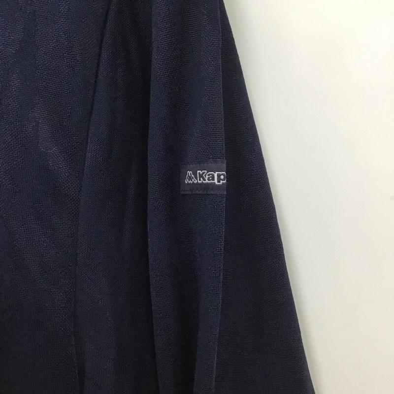 カッパ Kappa ポロシャツ 長袖 KG952LS43 ボタンダウン ゴルフウェア タグ付き ワンポイント 紺 / ネイビー / メンズ USED 古着 中古 10135700
