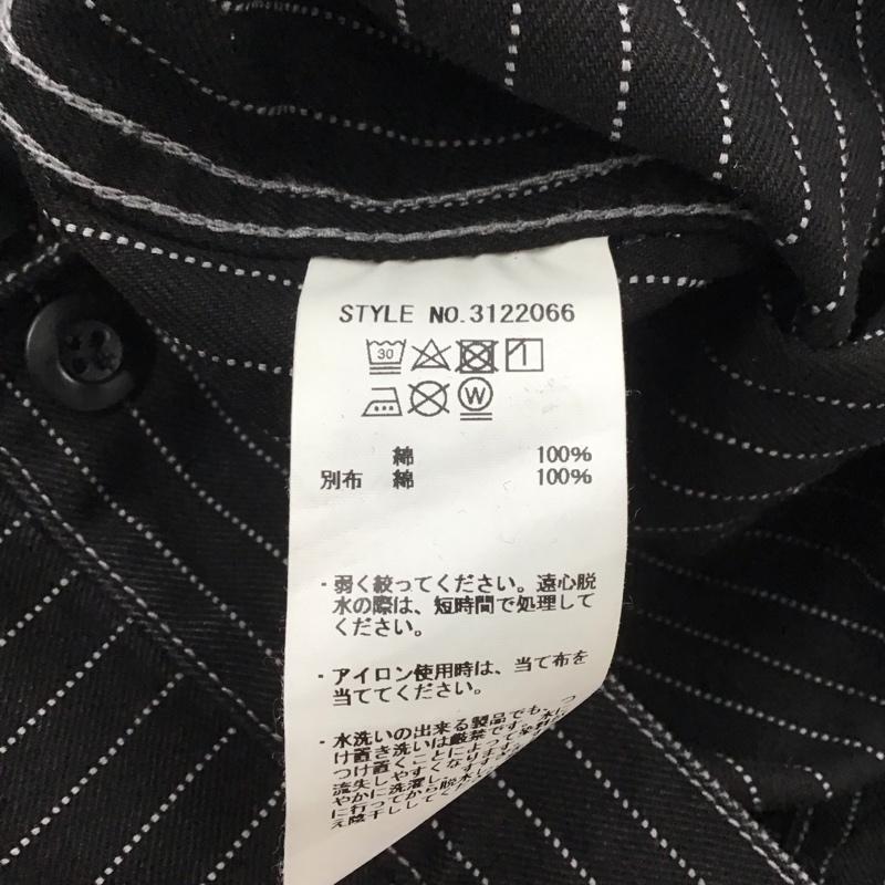 ショットブロス SCHOTT BROS. ジャケット、上着 ジャケット、ブレザー 3122066 ショットオールドヒッコリーデニムジャケット アウター L ストライプ 黒 / ブラック / メンズ USED 古着 中古 10134373