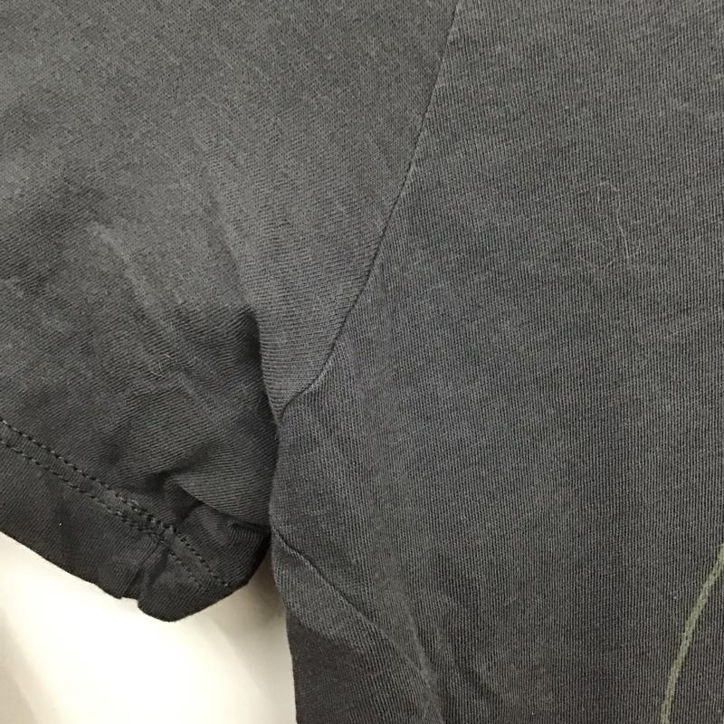 ディーゼル DIESEL Tシャツ 半袖 Uネック ロング丈 XS プリント チャコールグレー / チャコールグレー / レディース USED 古着 中古 10130592