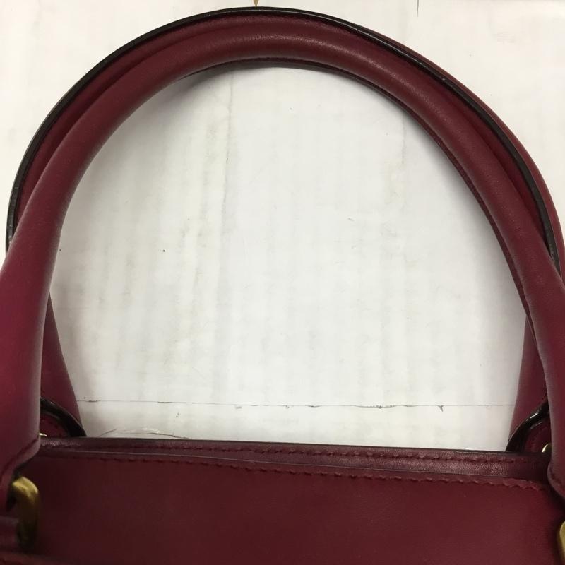 コーチ COACH トートバッグ トートバッグ 25365 無地 えんじ / ワインレッド / レディース USED 古着 中古 10118921