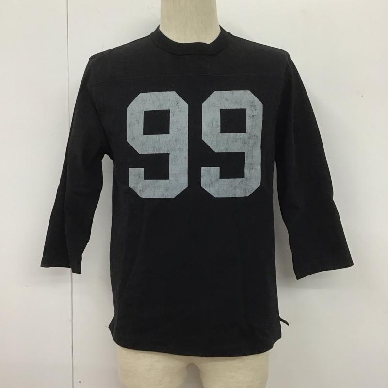 チェスウィック CHESWICK カットソー 七分袖 七分丈カットソー クルーネックカットソー プリントTシャツ M プリント 黒 / ブラック / メンズ USED 古着 中古 10106965