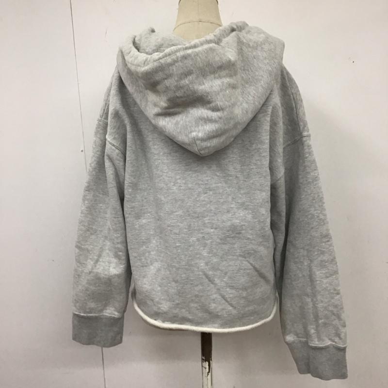 チャンピオン Champion パーカー 長袖 フーディー M 無地 灰 / グレー / レディース USED 古着 中古 10123581