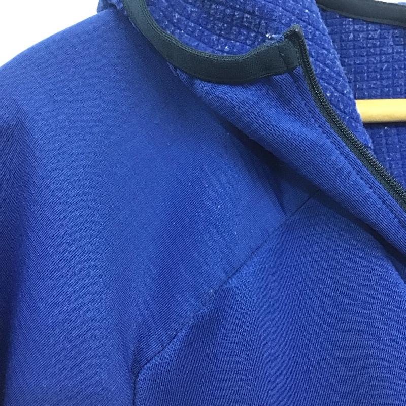 ザノースフェイス THE NORTH FACE パーカー 長袖 nt61878 マウンテンパーカー ジップアップパーカー アウター L ロゴ、文字 青 / ブルー / メンズ USED 古着 中古 10132391