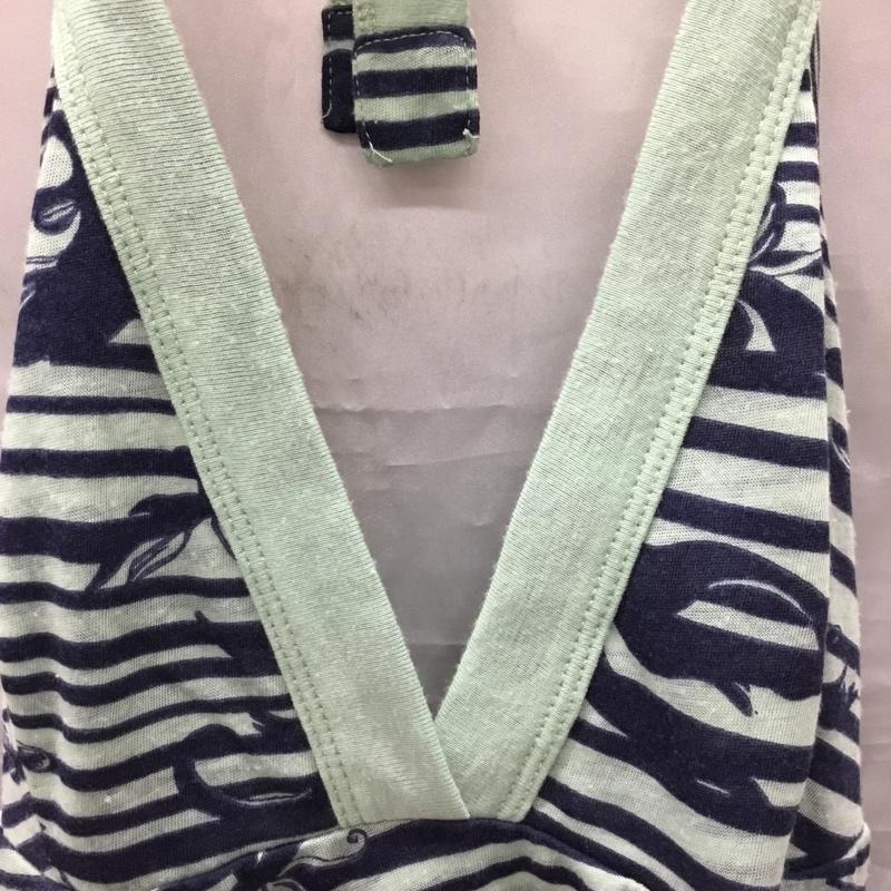 ディーゼル DIESEL トップス トップス ホルターネック M 総柄 紺 / ネイビー / X 薄緑 / ライトグリーン / レディース USED 古着 中古 10118168
