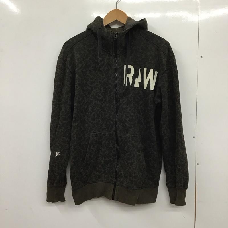 ジースターロゥ G-STAR RAW パーカー 長袖 長袖パーカー ジップアップパーカー スウェット L ロゴ、文字 マルチカラー / マルチカラー / メンズ USED 古着 中古 10138433