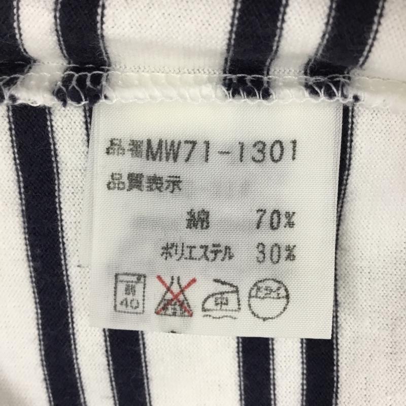 マックレガー McGREGOR カットソー 七分袖 七分丈カットソー クルーネックカットソー プリントTシャツ L ボーダー柄 白 / ホワイト / X 紺 / ネイビー / レディース USED 古着 中古 10113391