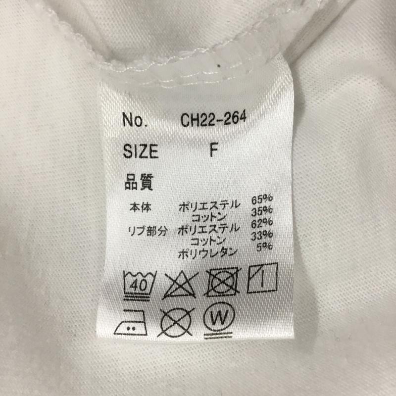 チコ CHICO カットソー 長袖 長袖カットソー クルーネックカットソー ロングスリーブカットソー プリントTシャツ FREE プリント 白 / ホワイト / レディース USED 古着 中古 10113393