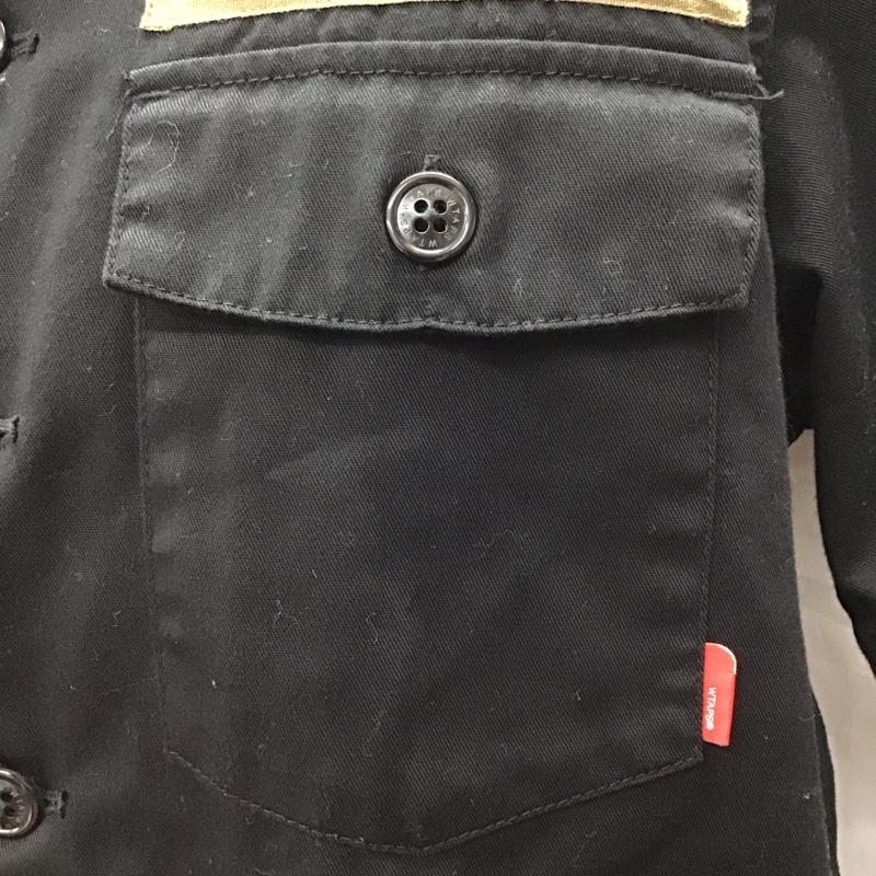 ダブルタップス WTAPS シャツ、ブラウス 半袖 半袖シャツ カラーシャツ 半袖カットソー 1 ロゴ、文字 黒 / ブラック / メンズ USED 古着 中古 10120543