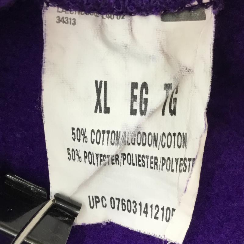 フルーツオブザルーム FRUIT OF THE LOOM トレーナー 長袖 XL 無地 紫 / パープル / メンズ USED 古着 中古 10135948
