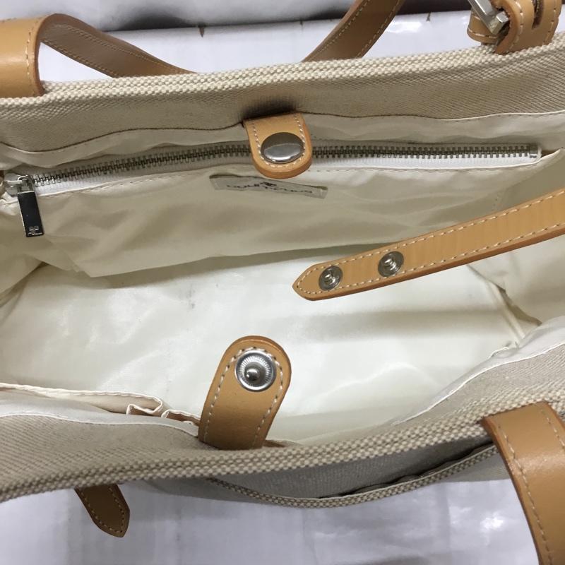 クレージュ courreges ハンドバッグ ハンドバッグ ロゴ、文字 ベージュ / ベージュ / レディース USED 古着 中古 10113526