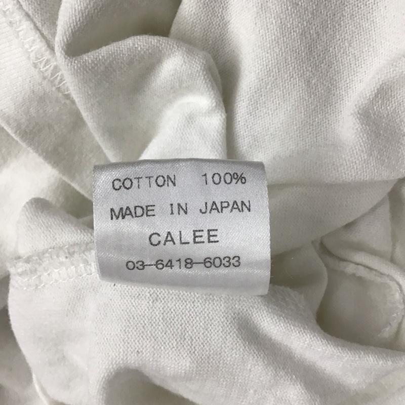 キャリー CALEE カットソー 長袖 長袖カットソー クルーネックカットソー プリントカットソー XL プリント 白 / ホワイト / メンズ USED 古着 中古 10137361