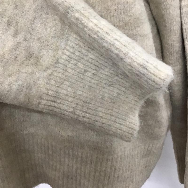 ザラ ZARA ニット、セーター 長袖 L 無地 ベージュ / ベージュ /  レディース USED 古着 中古 10111594
