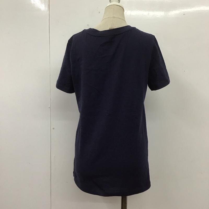 ラコステ LACOSTE Tシャツ 半袖 TF103EL ベーシッククルーネックポケットTシャツ 36 ワンポイント 紺 / ネイビー / レディース USED 古着 中古 10108561
