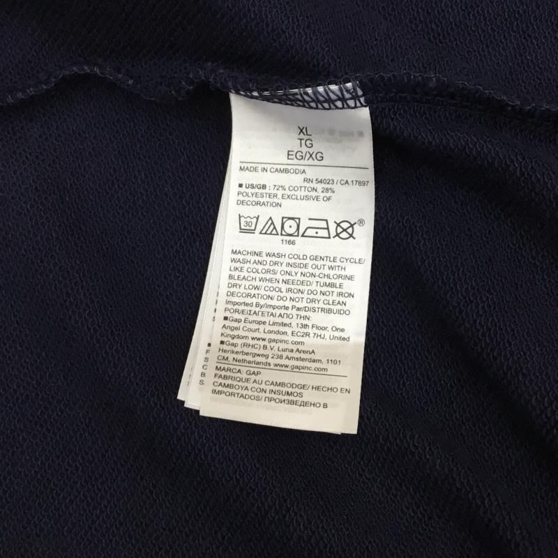 ギャップ GAP トレーナー 長袖 GAP1969 アーチロゴスウェット XL ロゴ、文字 紺 / ネイビー / X 赤 / レッド / メンズ USED 古着 中古 10136066