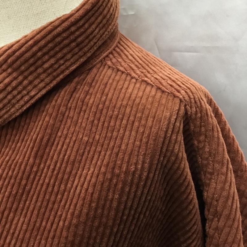 フリークスストア FREAK S STORE シャツ、ブラウス 長袖 193-3012 コーデュロイ ビッグシャツ ベルト付き オーバーサイズ FREE 無地 茶 / ブラウン / レディース USED 古着 中古 10107479