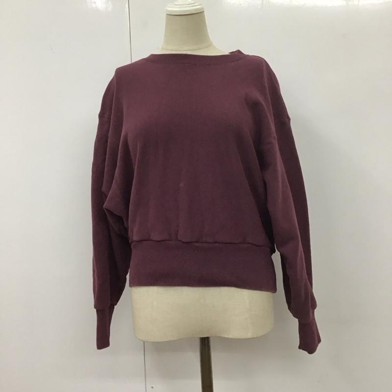 ロンハーマン Ron Herman トレーナー 長袖 2710900364 スウェット 無地 えんじ / ワインレッド / レディース USED 古着 中古 10113661