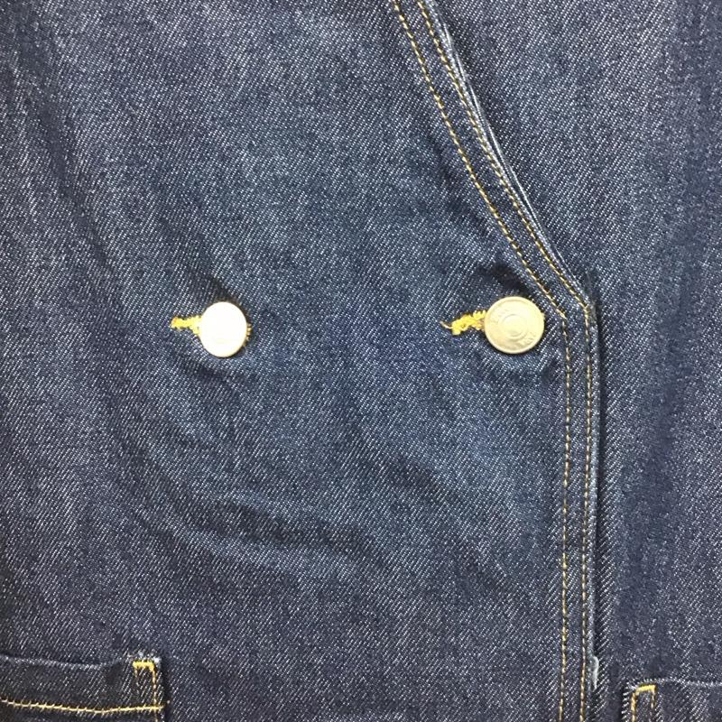 ザラ ZARA ワンピース ロングスカート デニムロングワンピース Vネック ノースリーブロングワンピース XS 無地 インディゴ / インディゴ / レディース USED 古着 中古 10138395