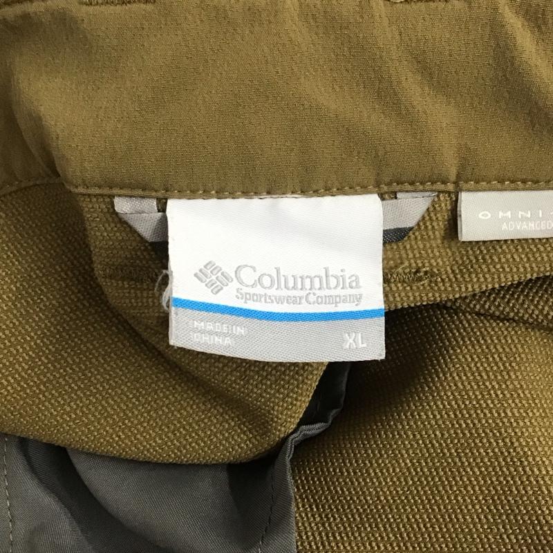 コロンビア Columbia パンツ ワークパンツ、ペインターパンツ 116 pm4695 スリムパンツ ストレッチパンツ アウトドア XL ロゴ、文字 カーキ / カーキ / メンズ USED 古着 中古 10139025