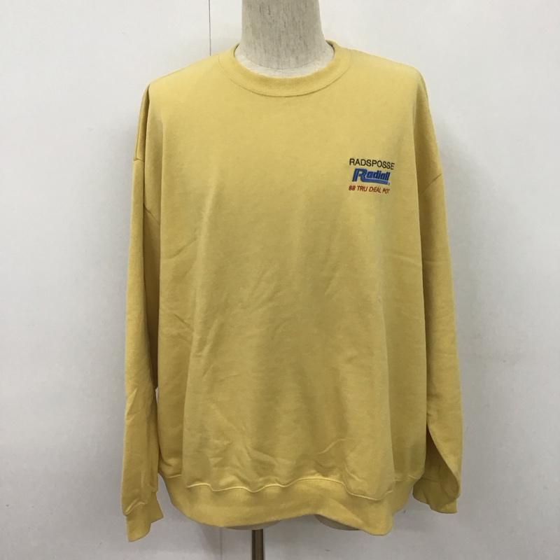 ラディアル RADIALL トレーナー 長袖 RAD-24SS-CUT007 CREWNECKSWEATSHIRTL/S 長袖トレーナー スウェット L ロゴ、文字 マスタード / マスタード / メンズ USED 古着 中古 10107137