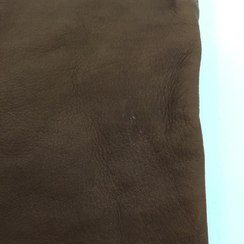 エヴァムエヴァ evam eva ショルダーバッグ ショルダーバッグ Dove & Olive レザー 無地 茶 / ブラウン / レディース USED 古着 中古 10128322
