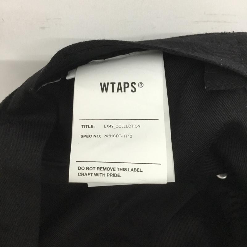 ダブルタップス WTAPS 帽子 キャップ EX49 COLLECTION POLY TWILL 242HCDT-HT12 ロゴ、文字 黒 / ブラック / メンズ USED 古着 中古 10143931
