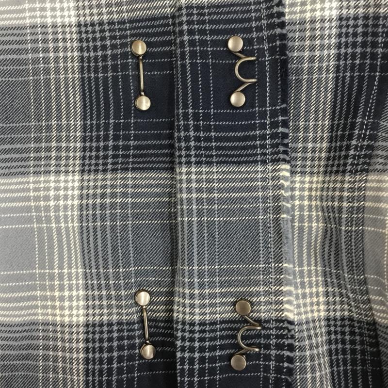 ダヴルジェイケイ wjk ジャケット、上着 ジャケット、ブレザー wjk 11AW Hook original check 4415 ch46 チェック ネルシャツ M チェック 青 / ブルー / X 白 / ホワイト / メンズ USED 古着 中古 10135895