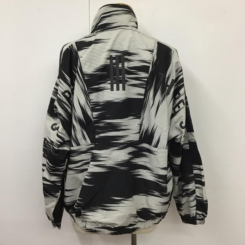 アディダス adidas ジャケット、上着 ジャンパー、ブルゾン fm5452 ストハブグラフィックジャケット ジップアップジャケット スポーツウェア 総柄 白 / ホワイト / X 黒 / ブラック / メンズ USED 古着 中古 10112054