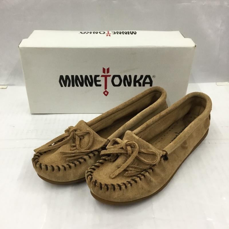 ミネトンカ Minnetonka カジュアルシューズ カジュアルシューズ 407T モカシン 23cm 箱有 23.0cm 無地 ベージュ / ベージュ / レディース USED 古着 中古 10105894