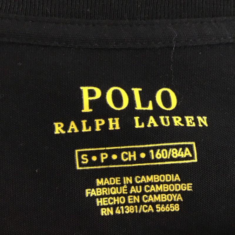ポロラルフローレン POLO RALPH LAUREN Tシャツ 半袖 クルーネック S ワンポイント 黒 / ブラック / レディース USED 古着 中古 10130800