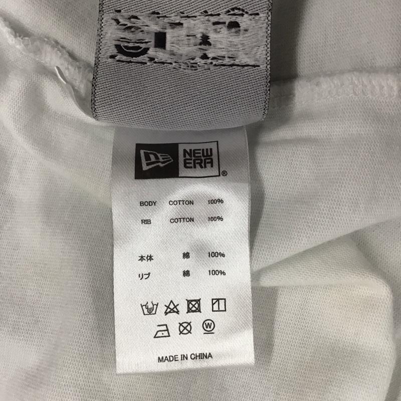 ニューエラ NEW ERA Tシャツ 半袖 半袖カットソー プリントTシャツ クルーネックカットソー XL プリント 白 / ホワイト /  メンズ USED 古着 中古 10111801