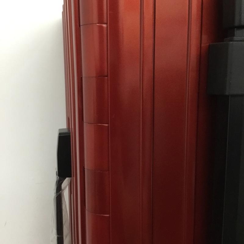 アンドフラット &.FLAT スーツケース、トランク スーツケース、トランク FL14-4-00001 折りたたみ ハードキャリーバッグ キャリーケース 箱有 ロゴ、文字 赤 / レッド / メンズ USED 古着 中古 10137507