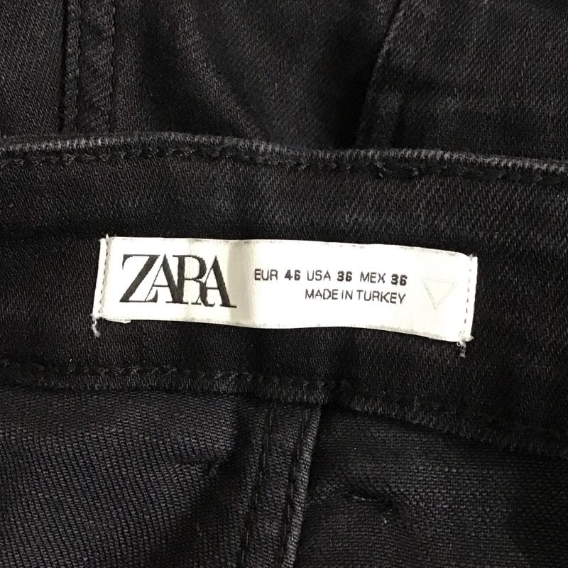 ザラ ZARA パンツ デニム、ジーンズ デニムパンツ スリムパンツ カジュアルパンツ ストレッチパンツ 46 無地 黒 / ブラック / メンズ USED 古着 中古 10127747