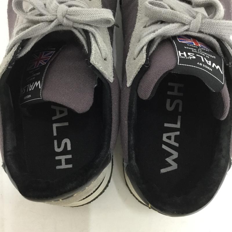 ウォルシュ WALSH スニーカー スニーカー MADE IN UK ロゴ、文字 灰 / グレー / X ダークグレー / ダークグレー / メンズ USED 古着 中古 10136687