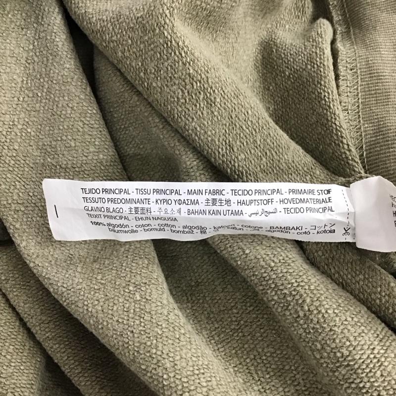 ザラ ZARA トレーナー 長袖 長袖トレーナー スウェット クルーネック プルオーバー S 無地 カーキ / カーキ / レディース USED 古着 中古 10125966