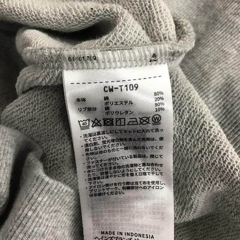 チャンピオン Champion パーカー 長袖 CW-T109 UVカット加工ジップフードスウェットパーカー S ワンポイント 灰 / グレー / レディース USED 古着 中古 10129175