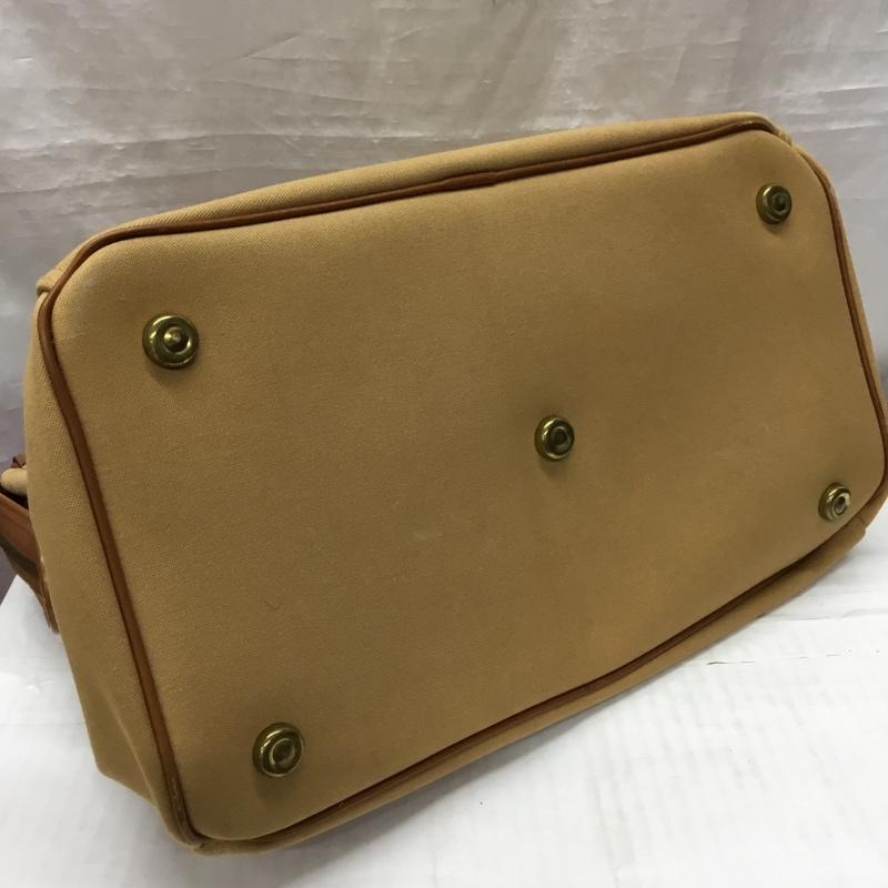ポロラルフローレン POLO RALPH LAUREN トートバッグ トートバッグ SI PT14 キャンバス レザー ロゴ、文字 茶 / ブラウン / X ベージュ / ベージュ / メンズ USED 古着 中古 10120911
