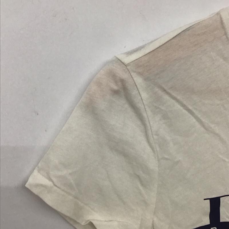 ポロラルフローレン POLO RALPH LAUREN Tシャツ 半袖 XS ロゴ、文字 白 / ホワイト / レディース USED 古着 中古 10136121