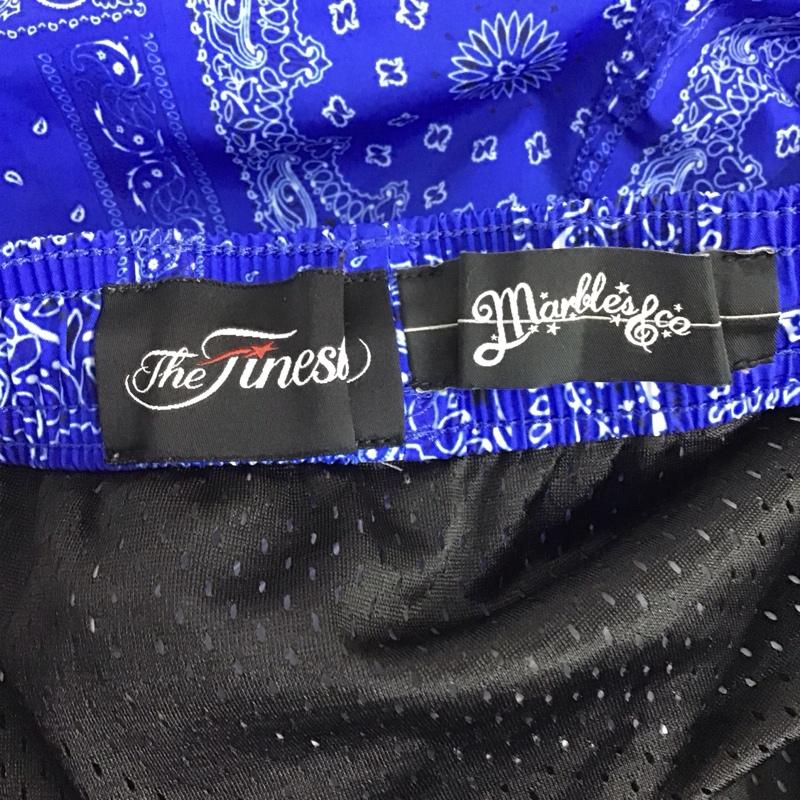 マーブルズ MARBLES パンツ ショートパンツ L 総柄 青 / ブルー /  メンズ USED 古着 中古 10128567