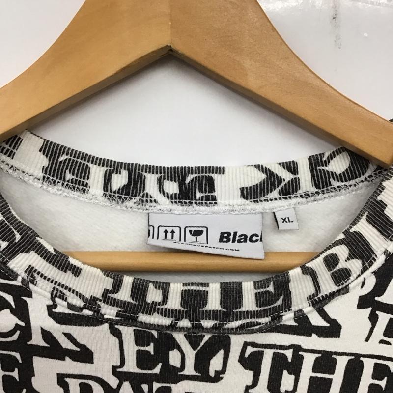 ブラックアイパッチ BlackEyePatch トレーナー 長袖 長袖トレーナー スウェット クルーネック プルオーバー XL プリント 白 / ホワイト / X 黒 / ブラック / メンズ USED 古着 中古 10138445