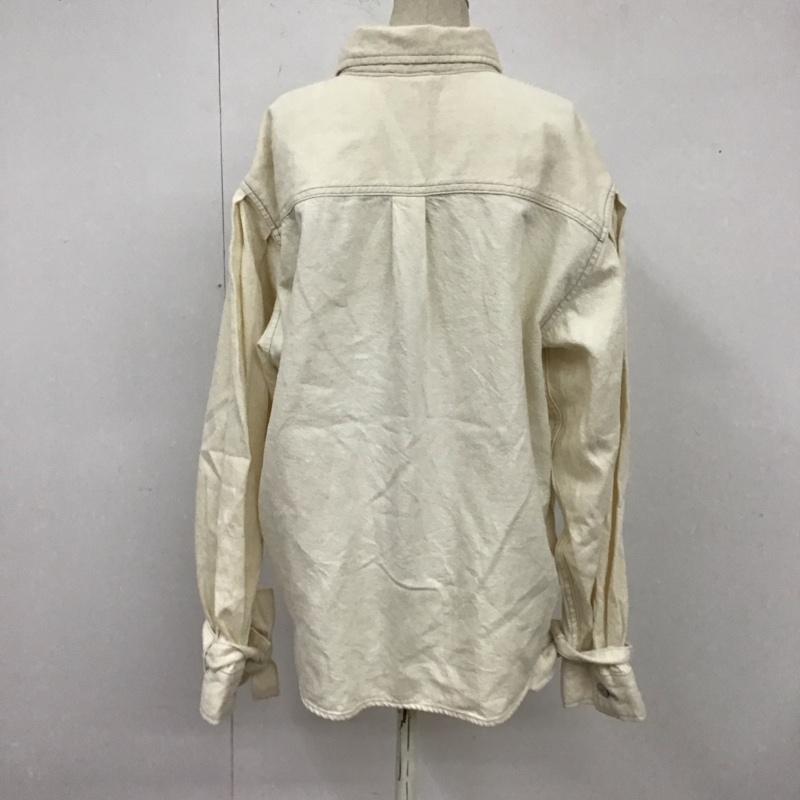 リーバイスレッド Levi s RED シャツ、ブラウス 長袖 長袖シャツ カラーシャツ 長袖カットソー 無地シャツ XS 無地 白 / ホワイト / レディース USED 古着 中古 10119448