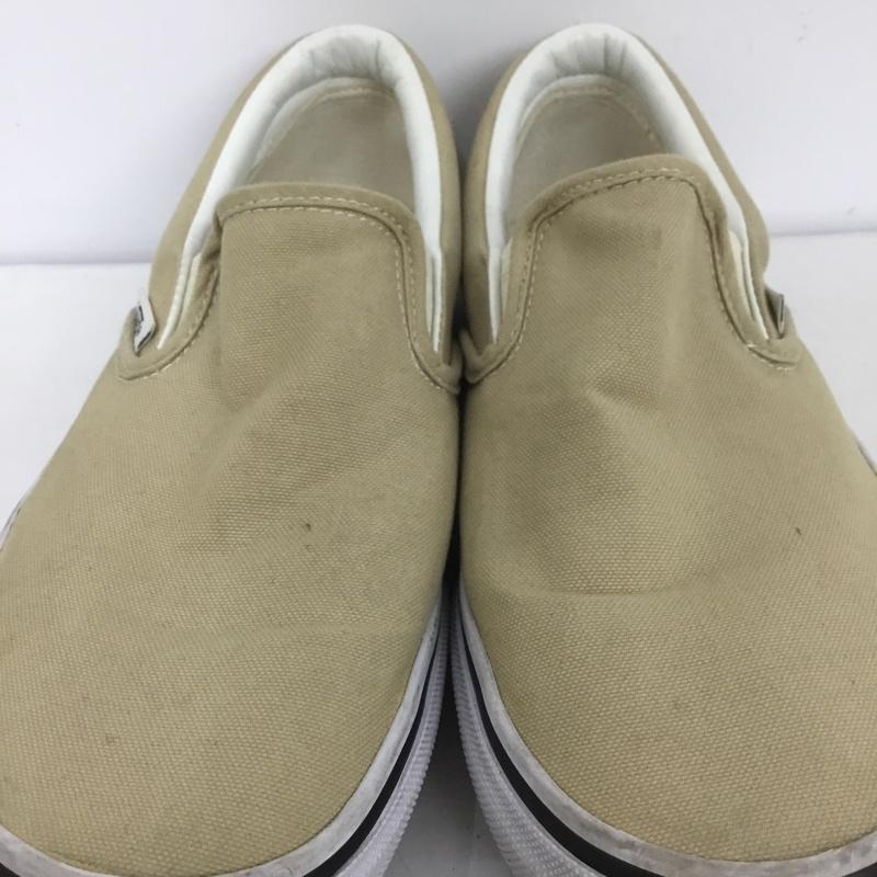 バンズ VANS スリッポン スリッポン V98CLA SLIP ON スニーカー 26.5cm 26.5cm ロゴ、文字 ベージュ / ベージュ / X 白 / ホワイト / メンズ USED 古着 中古 10126566