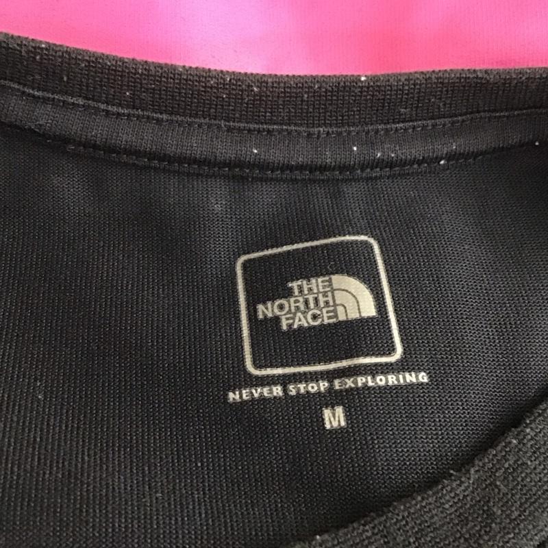 ザノースフェイス THE NORTH FACE Tシャツ 半袖 ntw31957 スクエアロゴT 半袖カットソー プリントTシャツ M ロゴ、文字 黒 / ブラック / レディース USED 古着 中古 10108476