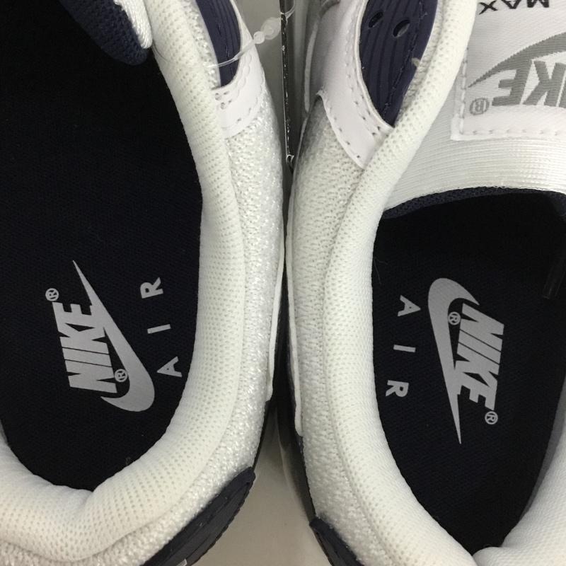 ナイキ NIKE スニーカー スニーカー CT4352-100 AIR MAX 90 27.5cm 箱有 27.5cm ロゴ、文字 白 / ホワイト / X 灰 / グレー / X 紺 / ネイビー / メンズ USED 古着 中古 10135515
